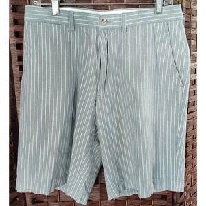 Polo Ralph Lauren Prospect Shorts Mens 31 Blue White Striped Cotton Chino Preppy